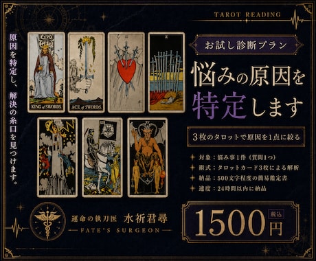 貴方の悩みのバグを特定します 【お試し診断】あなたの「悩みの原因」特定プラン イメージ1