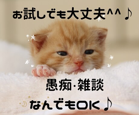 癒しと笑いをあなたに添えて✨お話楽しくお聴きします お疲れさま❗雑談/愚痴/何でもOK✅明日の活力お届けします❗ イメージ2