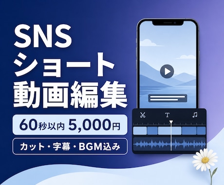 SNSショート動画を見やすく編集します カット・字幕・BGM込で見やすく仕上げます イメージ1