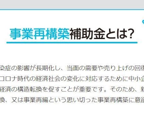 事業再構築補助金申請に必要な経営計画書を作成します 申請だけでは意味がない!採択レベルの計画書を作成します。 イメージ2
