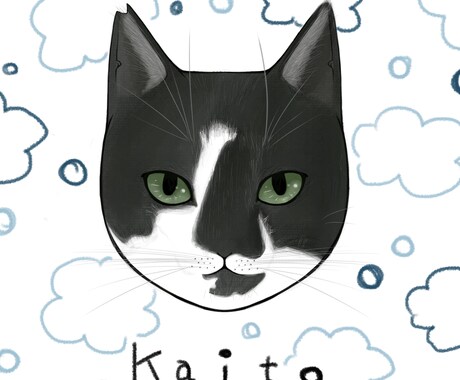 ねこちゃんの似顔絵作成します おうちの猫ちゃんのイラストを描きます イメージ2