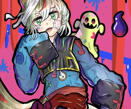 アイコンやヘッダーイラスト描いてデザインします アイコンとヘッダーサムネ用でも大丈夫です イメージ1