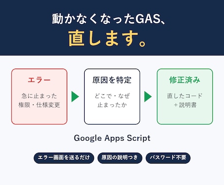 動かなくなったGASのエラーを直します イメージ1