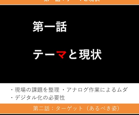 伝わる会社説明・採用資料・改善資料を構成します 構成 × 図解化 × インパクト演出で 伝わる資料を作ります イメージ1