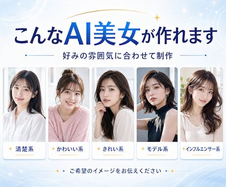 理想のAI美女画像を高品質で作成します SNS・広告・アイコン用の実写風AI美女を制作 イメージ2