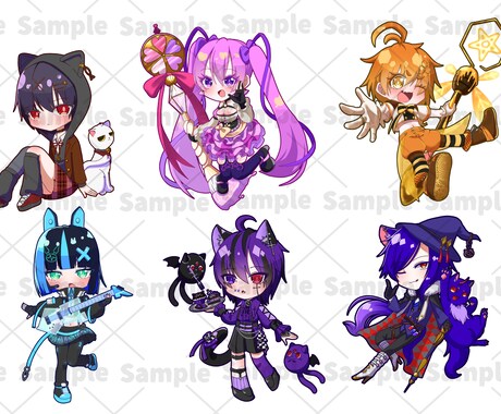 ミニキャライラストを制作します いろんな用途に使えるシンプルで可愛いイラストを描きます！ イメージ2