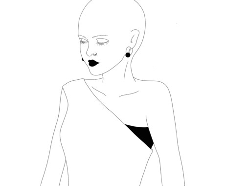線画でイラストを作成します シンプルでおしゃれな雰囲気のイラストを作成します。 イメージ2