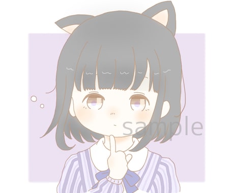 ゆるふわパステルカラーのSNSアイコン描きます イメージ1