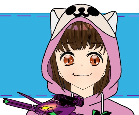 荒野行動のかっこかわいいアイコンイラスト描きます 荒野行動の服は基本的に全部書けます❗️ イメージ1