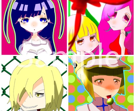 あなたの、アイコン描きます TwitterやLINEのアイコン画像を求めている方へ。 イメージ2