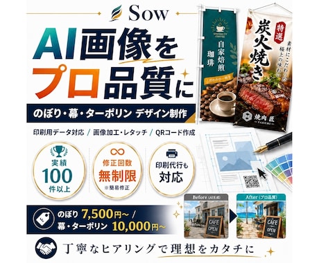 AI画像を印刷可能なデータにデザインします イメージ1