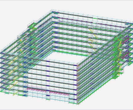 3D足場図面を作成し数量を拾います 足場工事の「ムダ」を減らすプロフェッショナルサービス イメージ1