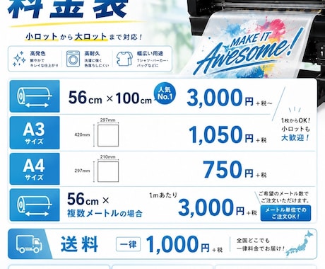 DTF排出代行いたします イメージ1