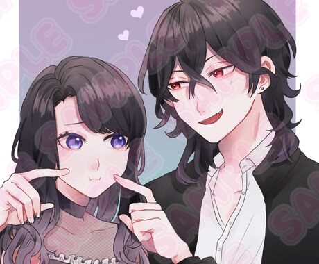 SNSアイコン・夢絵イラスト制作いたします 絵柄を見てぜひ興味がありましたらお気軽にご相談ください イメージ2
