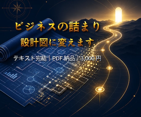 ビジネスの詰まりを言語化します 現状分析＋行動プランをPDF納品。テキストでセッション可。 イメージ1