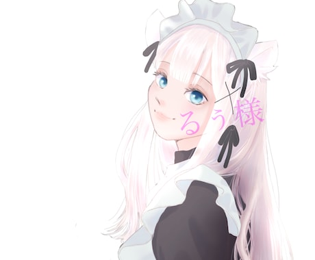 小悪魔、モケ耳、メイド、お描きします ★今のアイコンをバージョンアップしませんか？ イメージ2