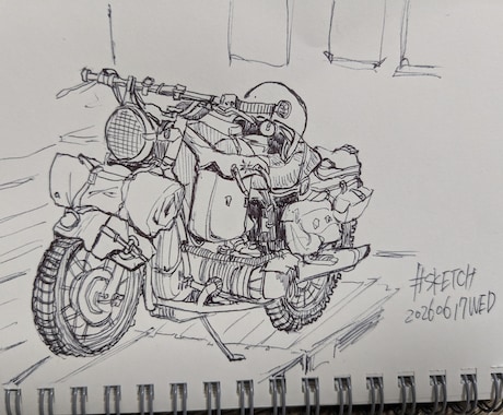 おしゃれなスケッチ風イラスト描きます イメージ1