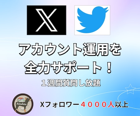 Xのアカウントをコンサルします 初心者大歓迎　１週間何度でも質問可能！ イメージ1