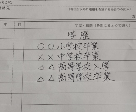 履歴書・職務経歴書代筆します 就職・転職活動で頑張るあなたをお手伝い