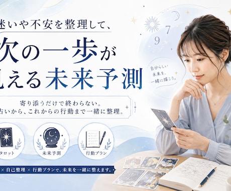 迷いや不安を整理し次の一歩へ未来予測をお届けします イメージ1