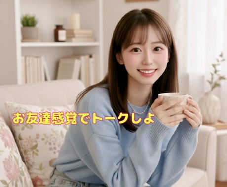 本音でお話したいそんな時友達感覚でお話します 仕事や家族の悩み恋愛や人間関係の悩みまでなんでもお聞きします イメージ2