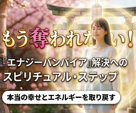 エネルギーバンパイアからあなたを癒します 自分を大好きになって自分を大事にしましょう イメージ1