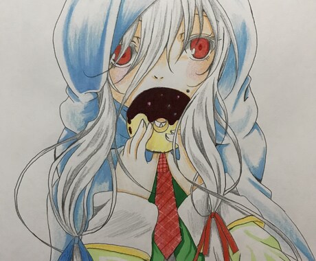 女の子のアナログイラスト描きます アナログでの良い方よろしくお願いします イメージ1