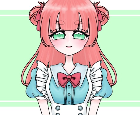 SNS等アイコン描きます アイコン等に使える可愛い女の子描きます！！ イメージ1