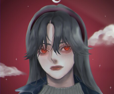 あなたのアイコン描きます 厚塗りでの綺麗な顔のイラストが描けます！ イメージ2