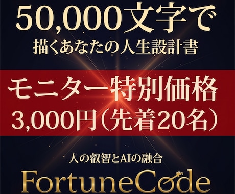 人生設計図50000文字以上で占います 四柱推命×数秘術×占星術×九星気学で運命を再設計 イメージ1