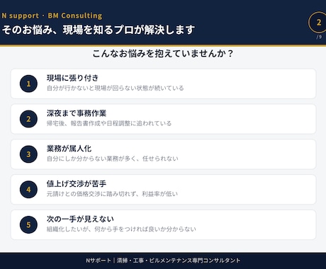 ビルメン専門｜現場が回る"仕組み化"をサポートます 「これ誰に相談すればいいんだろう」その答え、ここにあります。 イメージ2
