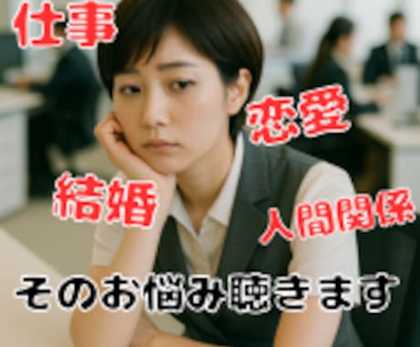 がんばりすぎ女子の相談室。人生の悩み秘密全てます 仕事❗️恋愛❤️結婚❤️友達❗️30代人間関係の電話相談 イメージ1