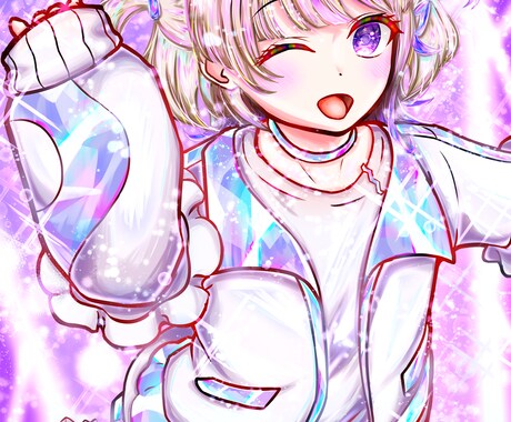 先着半額！商用可！動画・SNSのイラスト描きます 【全身も同価格】サムネ・立ち絵・アイコン等幅広く対応 イメージ2