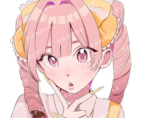 ポップでかわいい！目を引くアイコンを制作します ポップで活き活きした表情のキャラクターアイコン✧︎*。 イメージ2