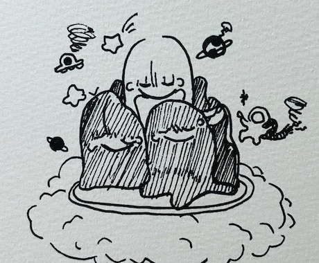 エモ可愛いイラスト作成します ふんわりエモいイラストやサムネが欲しい方へ イメージ2