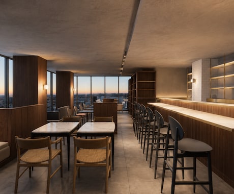 賑わいがカフェの空気感をつくる店舗を提案します イメージ1