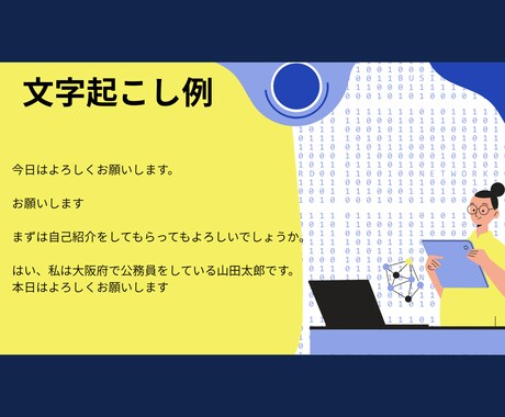 極限までミスのない、安い値段で文字起こしします 眠たい時に寝ても録音さえすれば私にお任せくださいミスなし イメージ2