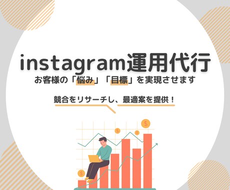 Instagramのアカウント運用代行を行ないます 競合を徹底分析！お客様のお悩み解決します イメージ1