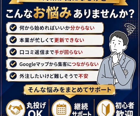 MEO対策｜Googleマップで集客サポートします Googleマップ上位表示の施策を対抗で運用サポート！ イメージ2