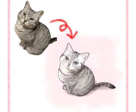 うちの子のふんわり可愛いイラストを描きます 大切なうちの子の魅力を、心を込めてお描きします！ イメージ2