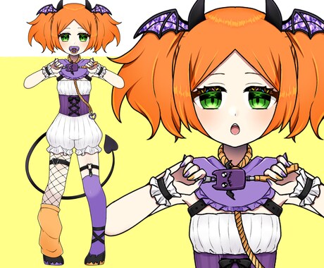 一点もの！Live2Dキャラ販売します 【魂募集】SMバブ悪魔【Vtuber・モデリング済み】 イメージ1