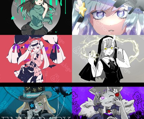 歌ってみた動画のサムネイル描きます トレス一切無し！あなたの良さを反映して手掛けます イメージ1