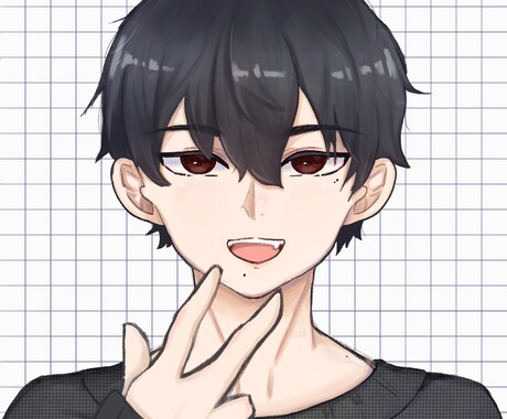2000円から男の子・バストアップイラスト描きます ラフなイラストを求めている方・アイコン・イラスト制作 イメージ2