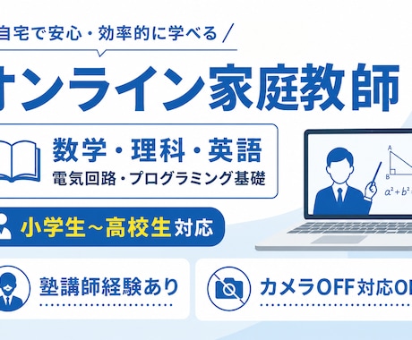 小学生～高校生の学習を分かりやすくサポートします 算数・数学・理科・英語を基礎から丁寧に指導 イメージ1