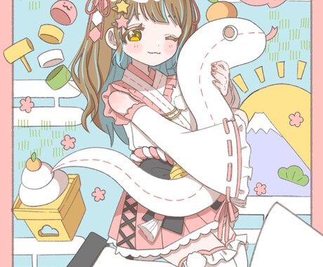 格安でかわいいイラスト描きます アイコン、SD、バストアップ、全身、何でも描きます。 イメージ2