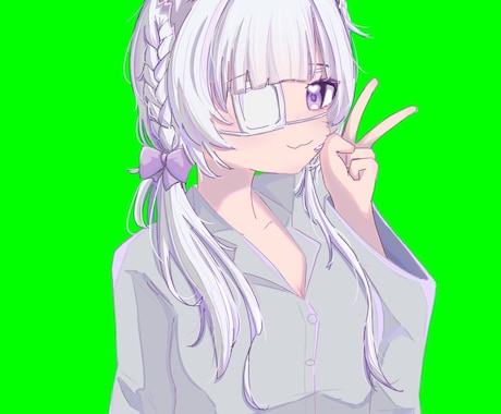 サムネ等で使える立ち絵を描きます 配信者さん等が使える立ち絵を透過素材として提供します イメージ1