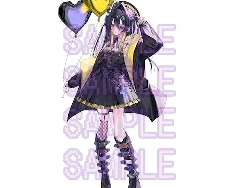 衣装デザイン可！キャラクターの立ち絵を制作します 頭からつま先までを含めたフルカラーのイラスト イメージ2