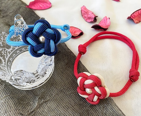 パラコード/可憐な花首輪 4♡ 販売します わんこ・ニャンコに重くない首輪はいかがですか？ イメージ2