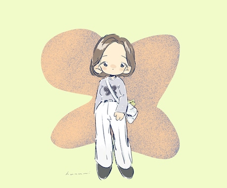 ぷにぷに柔らかな似顔絵描きます ほんのりデフォルメした“ぷにぷに”なタッチの似顔絵です♪ イメージ1