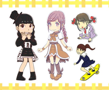 ミニキャラ描きます 希望のイメージをお知らせください イメージ1